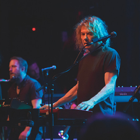 Jerry Harrison & Andrew Belew at The Danforth Music Hall on March 2, 2023. Embrace Presents presentation.