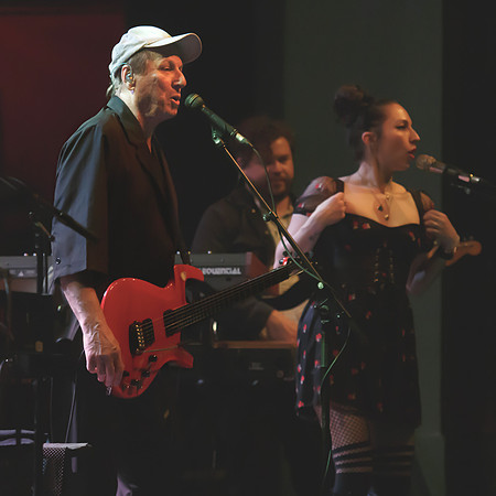 Jerry Harrison & Andrew Belew at The Danforth Music Hall on March 2, 2023. Embrace Presents presentation.