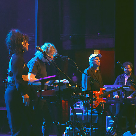 Jerry Harrison & Andrew Belew at The Danforth Music Hall on March 2, 2023. Embrace Presents presentation.