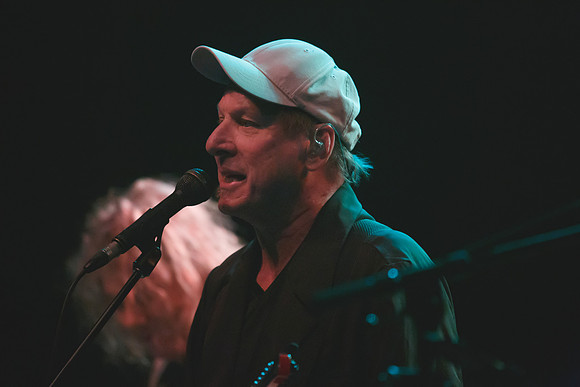 Jerry Harrison & Andrew Belew at The Danforth Music Hall on March 2, 2023. Embrace Presents presentation.